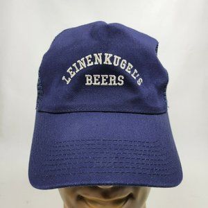 Leinenkugel's Beers Legend Snapback Trucker Hat Cap Navy Blue 5-Panel Mesh Back